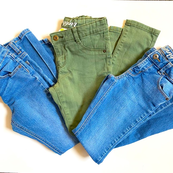 Crazy 8 Other - Girls Bundle Lot of 3 Crazy 8 Blue Skinny Jeans 8 Slim & Green Jeggings 8